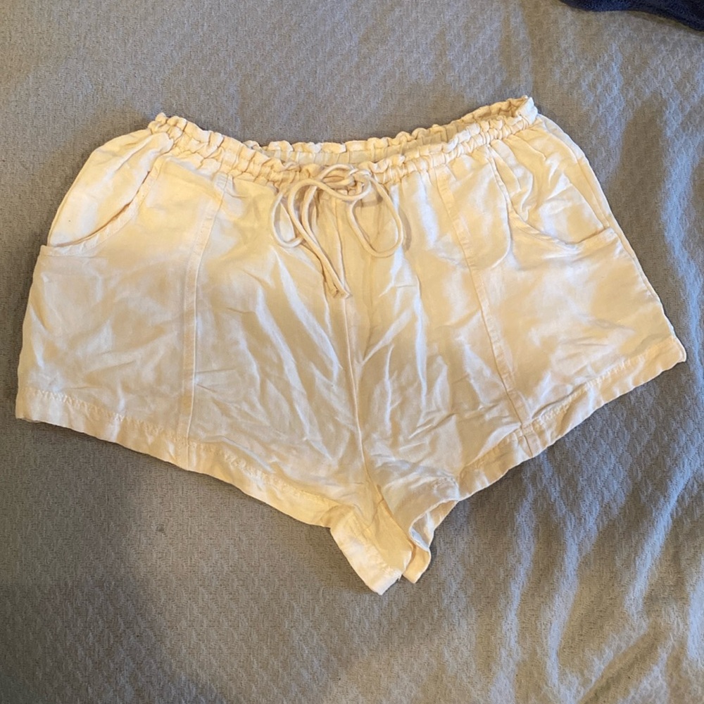 Free People Size S Shorts Cream Light Weight